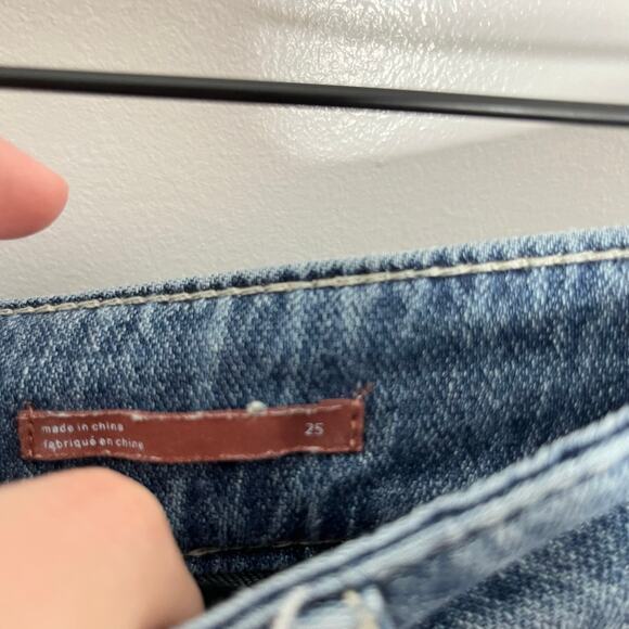 Anthropologie Pilcro The Wonderer Mid Rise Jeans Womens 25 Blue Relaxed Pockets - Picture 9 of 15